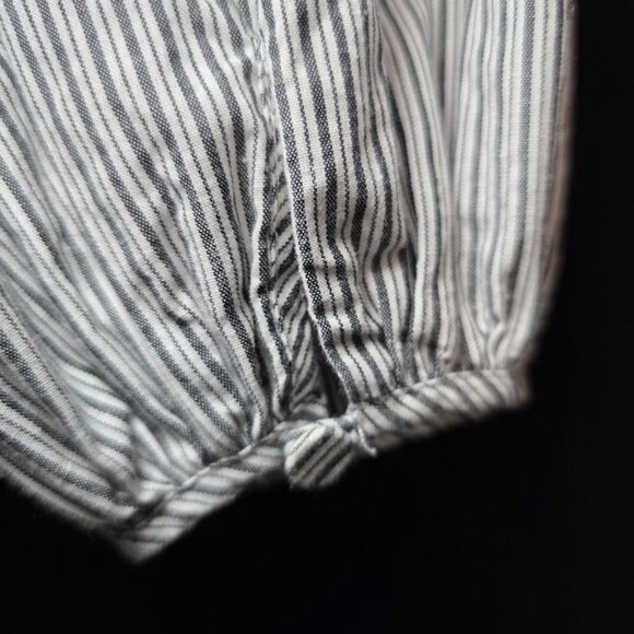 CINQ À SEPT Kelly Pinstripe Long Sleeve Mini Dress 4 - Picture 8 of 12